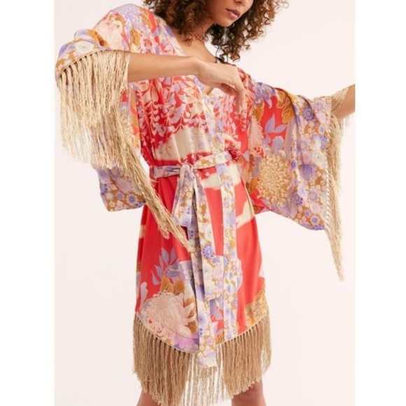 New spell x free people willow tassel mini dress S - Picture 9 of 11